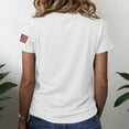thumbnail image 5 of Only Moment Womens Tops 2026 Spring Summer Clothing Crew Neck Short Sleeve 250 Years American 250th Anniversary USA Patriotic 4th July T-Shirt White,M, 5 of 6