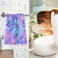 thumbnail image 7 of Yayeee 100% Cotton Hand Towels for Bathroom 16" x 28" Soft Absorbent Kitchen Towel, Purple Starfish Pattern, 7 of 7
