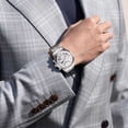 thumbnail image 4 of SKMEI Men's Watches Stainless Steel Chronograph Watch for Men Classic Skeleton Waterproof Watch Men with Date Luminous Quartz Mens Business Wristwatch, 4 of 5