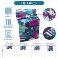 thumbnail image 6 of Blue Red USA Flag Table Runner 70 Inches, Abstract Green Oil Paint 4th of July Bed Runner Dresser Scarves Tabletop for Indoor Outdoor Parties/Ceremony/Banquet, 13" x 70", 6 of 9
