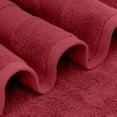 thumbnail image 5 of White Classic Luxury Burgundy Bath Towel Set - Hotel Soft Cotton 2/Bath 2/Hand 4/Wash - 8 Piece, 5 of 10