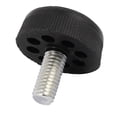 thumbnail image 2 of Unique Bargains M8 Male Thread Furniture Table Plastic Base Adjustable Leveling Feet Black 4pcs, 2 of 2