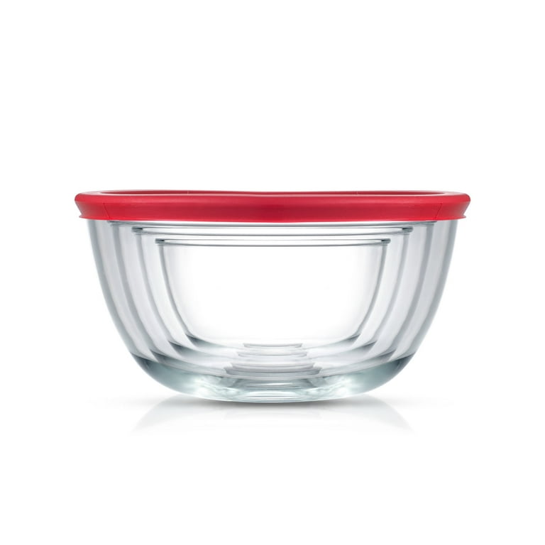  JoyJolt Kitchen Mixing Bowls - 8pc Glass Bowls with Lids Set –  Neat Nesting Bowls - Large Mixing Bowl Set Batter Bowl - Cooking Bowls -  Storage Bowls with Lids and