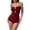 Red, variant on HJYCHN One-Piece Swimsuit for Women Solid Color Push Up Swimsuit and Stylish for Women's Swimwear Bathing Suit for Women Navy L