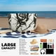 thumbnail image 5 of Fotbe Black And White Rose Bolsa de Viaje para Playa - Resistente al Agua, Bolsa Tote de Gran Capacidad y Ligera con 7 Bolsillos para Mujeres y Hombres, 5 of 7