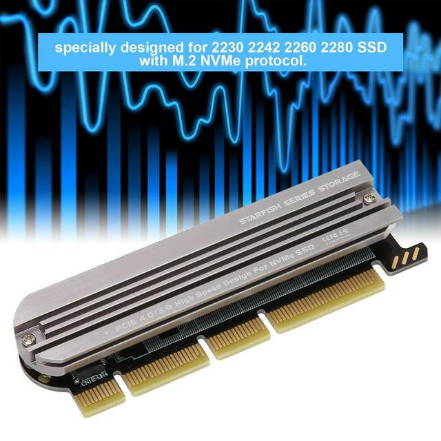 Adaptador M.2 NVMe SSD a PCIE Bling Bling Tarjeta adaptadora PCIE 4.0 Aleación de aluminio