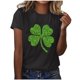 thumbnail image 1 of Camisas de Manga Corta para Mujeres Moda Casual Mujeres Impresión Casual Cuello Redondo Pullover Camisetas, 1 of 5