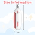 thumbnail image 7 of LWVITH Cat Nail Clipper with Adjustable 3-Size Trimming Hole & Hidden Nail File | Safe Toenail Trimmer for Kittens & Indoor Cats | Anti-Splash Claw Cutter for Grooming, 7 of 7