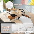 thumbnail image 4 of Beige Black Duvet Cover Set Twin Size Brown Abstract Art Graffiti Color Block Modern Soft Lightweight Comforter Covers 4 Piece Bedding Set with 1 Duvet Cover 1 Bed Sheet & 2 Pillow Shams, 4 of 8