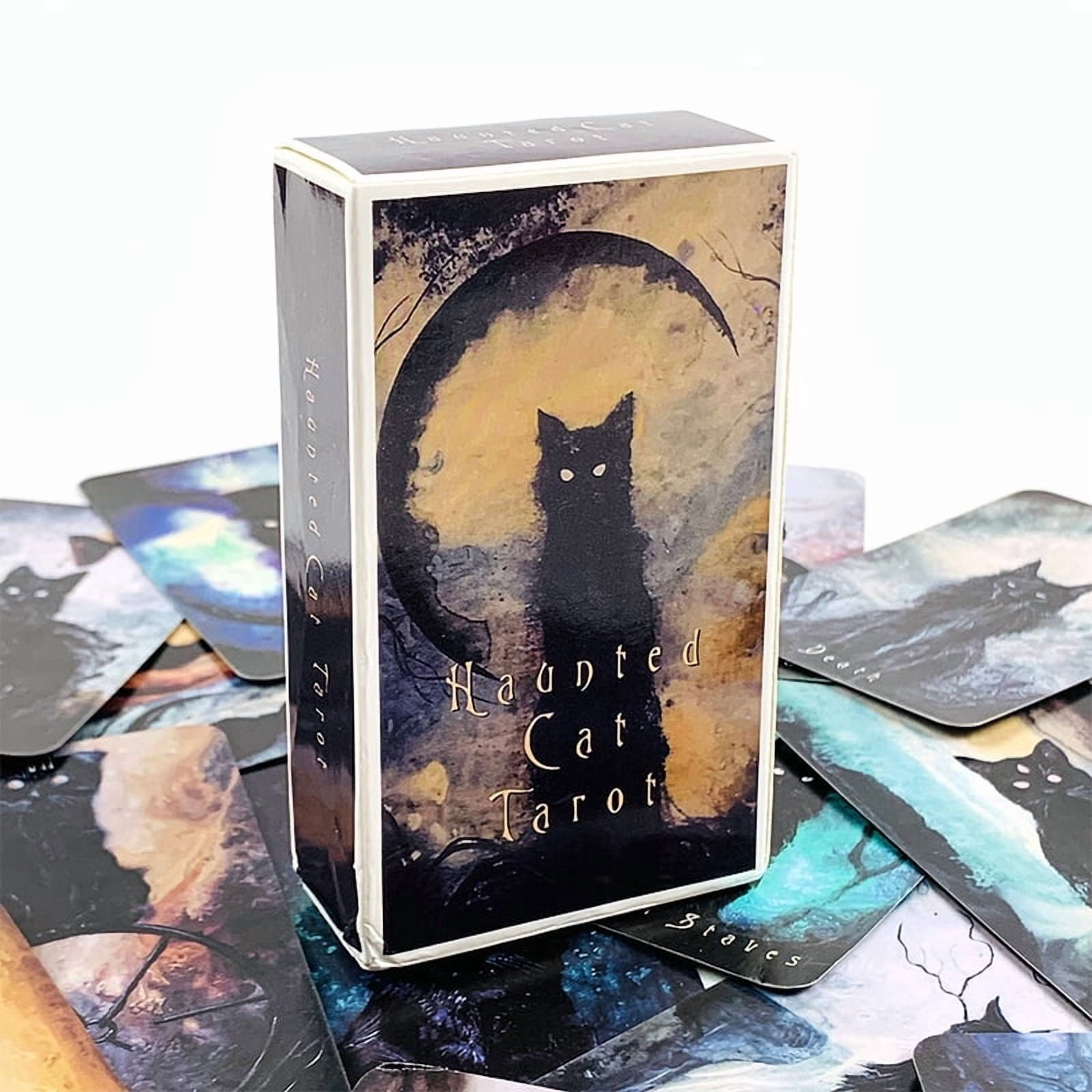 New Tarot Haunted Cat Tarot Deck Fate Divination Oracle Board Games Playing Card Family Party Entertainment Cards Game