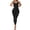 BLK, variant on Women's Sleeveless Shapewear Butt Lifter Tummy Control Jumpsuit