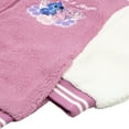 thumbnail image 2 of Disney Lilo & Stitch Girls Varsity Bomber Jacket Zip-Up Stitch and Angel Graphic Print Jacket for Kids (Sizes 7-12), 2 of 6