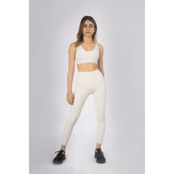 Level Up Sports Bra and Leggings Set - White