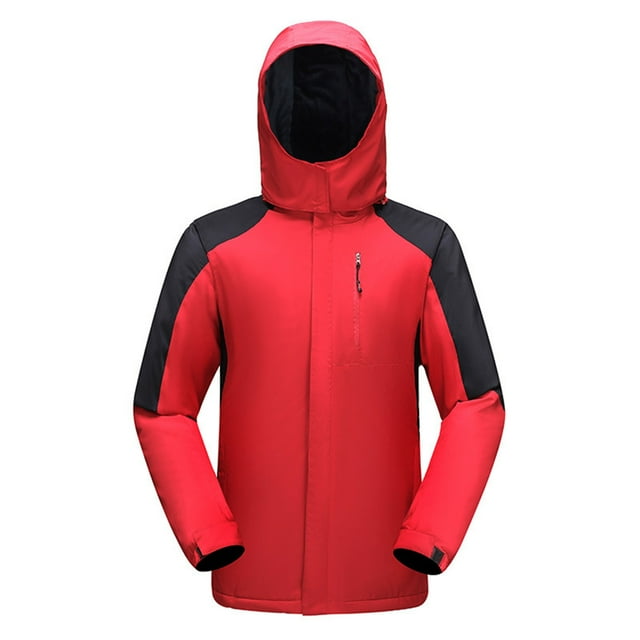 Womens' And Men's Waterproof Hooded Raincoat Three In Detachable Outdoor Mountaineering Suit And Ski Suit Outdoor Windbreaker Jacket on Clearance