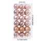 thumbnail image 2 of CLLC 36 Adornos Navideños para Árbol, Bolas Decorativas Irrompibles de Plástico PVC Brillante para Decoraciones de Fiestas, Bodas y Coronas (Oro Rosa), 2 of 8