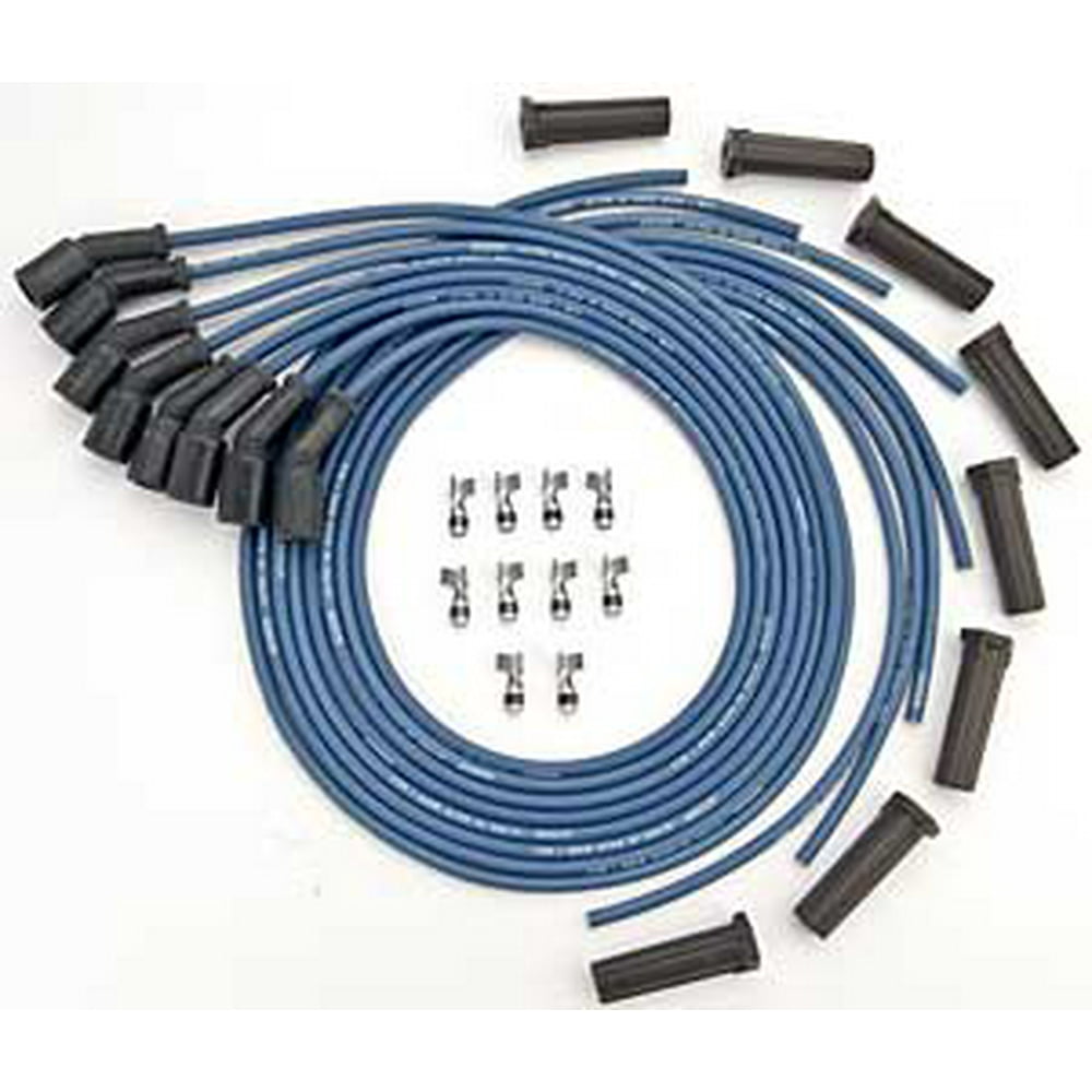 Moroso Ultra 40 Spark Plug Wire Set Spiral Core 7 mm Blue GM LSSeries