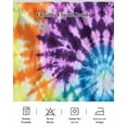 thumbnail image 7 of Abstract Rainbow Bed Skirt Queen Size 16" Drop Modern Blue Purple Orange Green Marble Ruffled Wrap Around Bed Skirts Adjustable Elastic Bedskirt Dust Ruffle for Queen Size Bed, 7 of 7