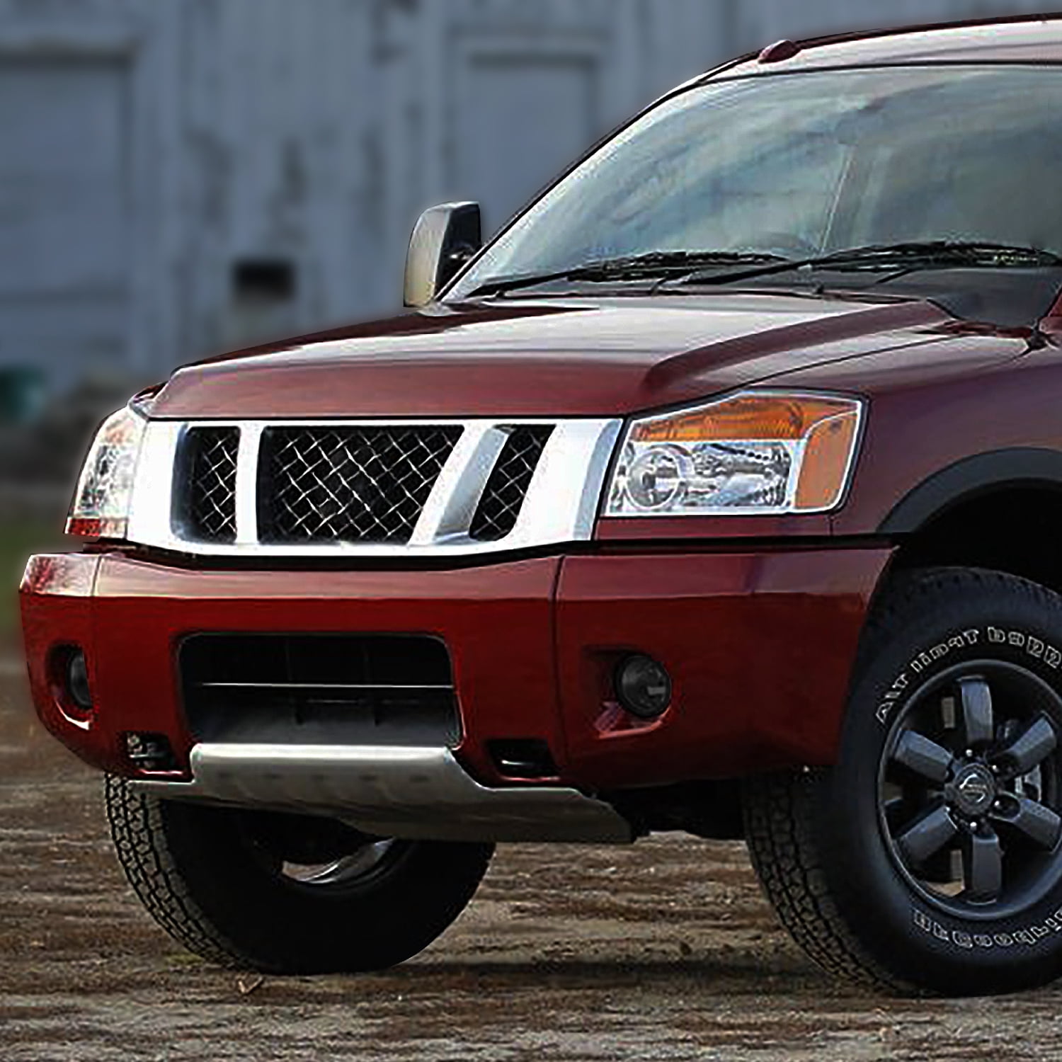 DNA Motoring For 05-15 Nissan Titan Armada Smoked Lens Front Bumper Fog Light Lamps Pair