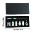 thumbnail image 3 of Btomtd Flower Glass Pen Set Include Multiple 20ml Ink Bottles Pen Rack Brush Washing Cup With Crystal Glass Ideal Gift For Birthday Festival, 3 of 7