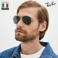 thumbnail image 6 of Ray-Ban RB3025 AVIATOR CLASSIC POLARIZED Pilot Shaped Sunglasses for Men & Women - Includes Official Rayban Eyewear Kit - Ideal Formal & Casual Wear Sunglasses - Black Lens, 6 of 7