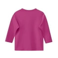 thumbnail image 4 of CCRFTGI 3/4 Length Sleeve Girls Tops Size 7 Cute Print T-Shirt Holiday Crewneck Tee Shirts Casual Fall Spring Tween Girls Clothes Hot Pink 4-5 Years, 4 of 4