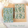 thumbnail image 6 of ipoul Graph Paper Notebook, Hardcover, Lay Flat, A5, 8"x6", Grid Paper, Flower Journal, Pretty, Daisy Gifts for Women, Blue, 6 of 7
