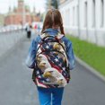 thumbnail image 6 of FORMRS Kids School Backpack Elementary Student Unisex Travel Bookbag with Reflective Stripes, American Eagle Pattern, 6 of 7