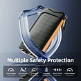 thumbnail image 6 of Yelomin 49800mAh Solar Power Bank Portable Charger with Dual 5V USB Ports,2 LED Light Flashlight,Water proof Battery Pack for iPhone,Android,Suitable for Outdoor Camping Hiking Travel(Orange), 6 of 6