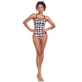 thumbnail image 5 of Adoretex Printed One Piece Thin Strap Athletic Swimsuit, Team or Practice Swimwear for Girls and Women (FN051) - Rainbow - 30, 5 of 6