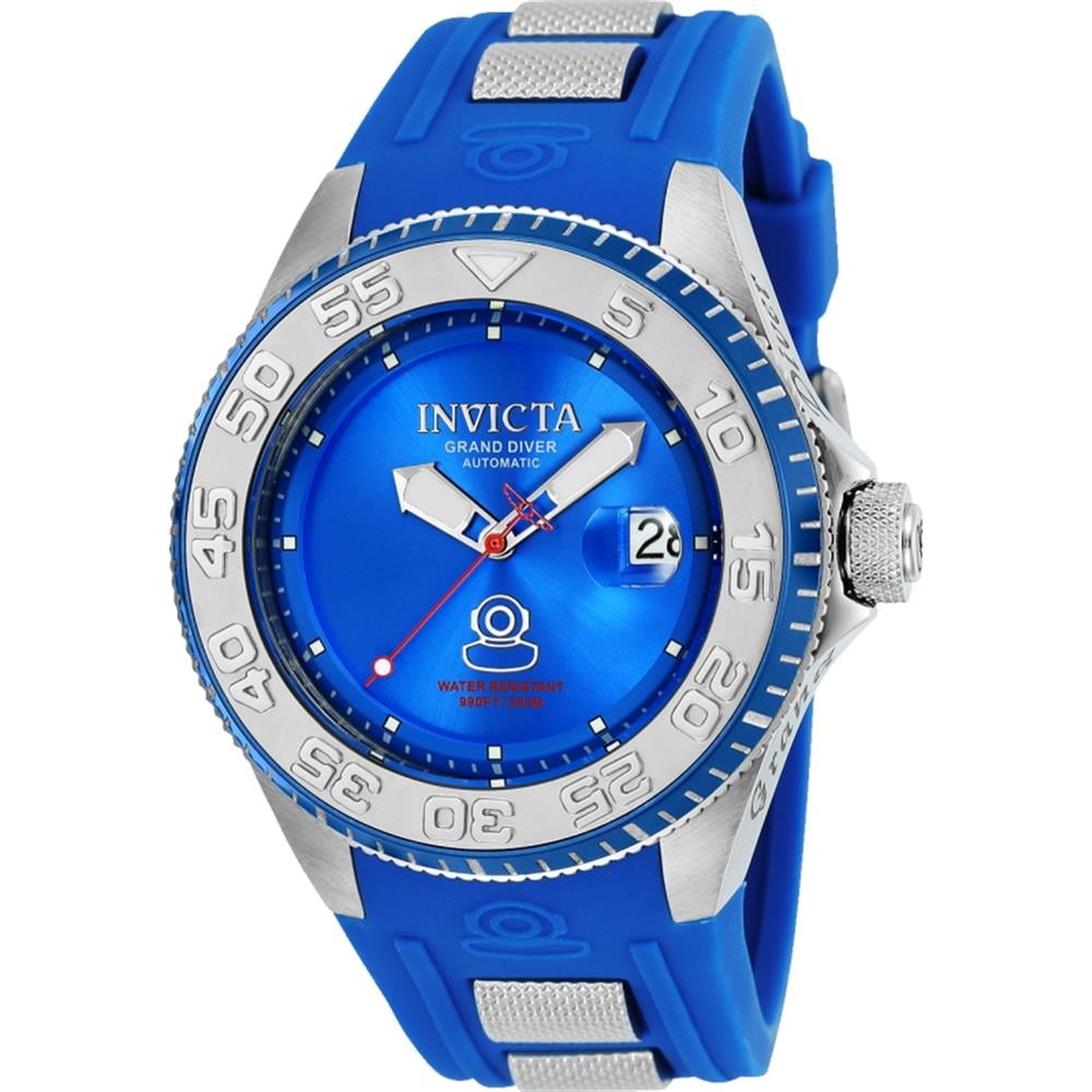 Invicta - Invicta Men's Pro Diver Blue Silicone Band Steel Case