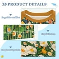 thumbnail image 2 of FORMRS Boys Rash Guard Short Sleeves Swim Shirt Quick Dry UPF 50+ Sun Protection, Sizes 3-12T, Orange Floral Garden, 2 of 6