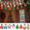 thumbnail image 1 of Xihbxyly Pancarta Navideña de Papel, Decoración Colgante Colorida, Flores de Papel Diy, Fácil de Armar, Multiusos, Ambiente Festivo Cálido, Perfecta para Árbol, Puerta y Chimenea, Juego de 1, 1 of 2