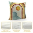 thumbnail image 4 of COMIO Boho Abstract Rainbow Line Sun Moon Decorative Throw Pillow Covers, Bohemian Sunset Sunrise Landscape Nature Home Decorations, Minimalist Modern Art Aesthetic Cushion Case Decors, 4 of 5
