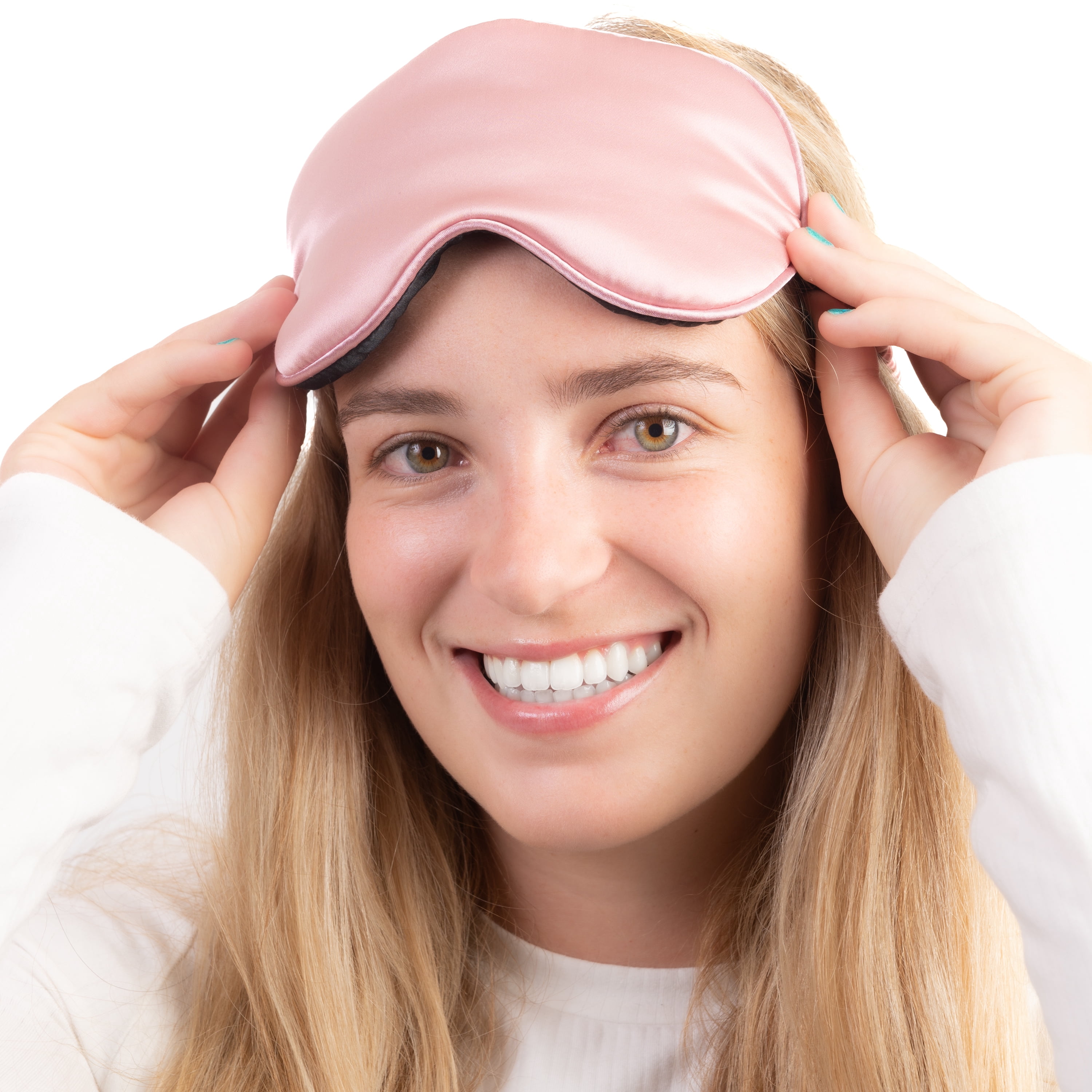 100% Silk Sleeping Mask by Gaining Energy| Pink| Comes with a Free No risk web program by MD from Gaining Energy. Our "Mission" is to boost your Inner Energy| A Perfect Gift.