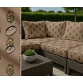 thumbnail image 7 of Soimoi Waterproof Outdoor Fabric By 2 Yard | Block Print on Brown | 56" Wide | UV Resistant & Durable Taffeta Material for Cushions, Covers, Curtains, awning & DIY Projects, 7 of 7