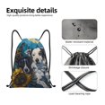 thumbnail image 4 of Balery Sunset Sunflower Dog Pattern Drawstring Backpack Bag Sport Gym Sackpack Cinch Bags Pattern Drawstring Backpack Bag Sport Gym Sackpack Cinch Bags -Medium, 4 of 6