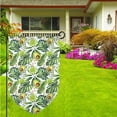 thumbnail image 3 of Wukai Watercolor Green Tropical Print Garden Flag 12.5x18 Inch Double Sided Sun-resistant Rain-resistant, Wrinkle-resistant Colorfast(Only Flag), 3 of 7