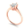 thumbnail image 2 of 1 ct Marquise Cut Simulated Diamond Solitaire Engagement Ring for Women in 18K Rose Gold, 2 of 5