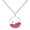 Silver Magenta, variant on Mustard Seed Necklace for Women Glow Men Faith Mountain Stainless Steel Silver Rose Gold Plated Charm Simple Dainty Personalized Statement Jewelry Gold Magenta