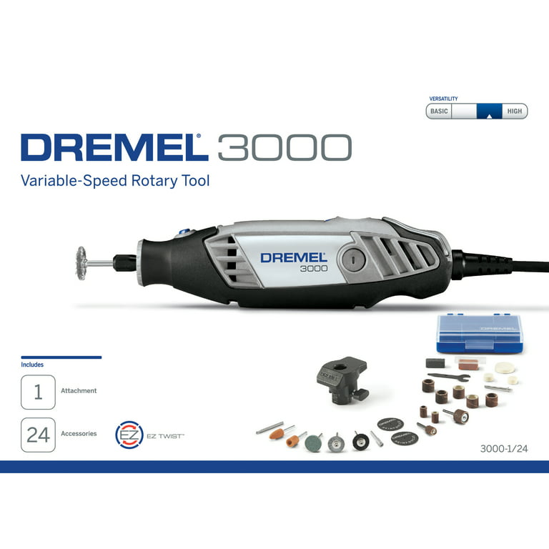 Dremel 3000 Value Pack Corded Rotary Tool Kit w/ Bonus 52 Piece Accessories