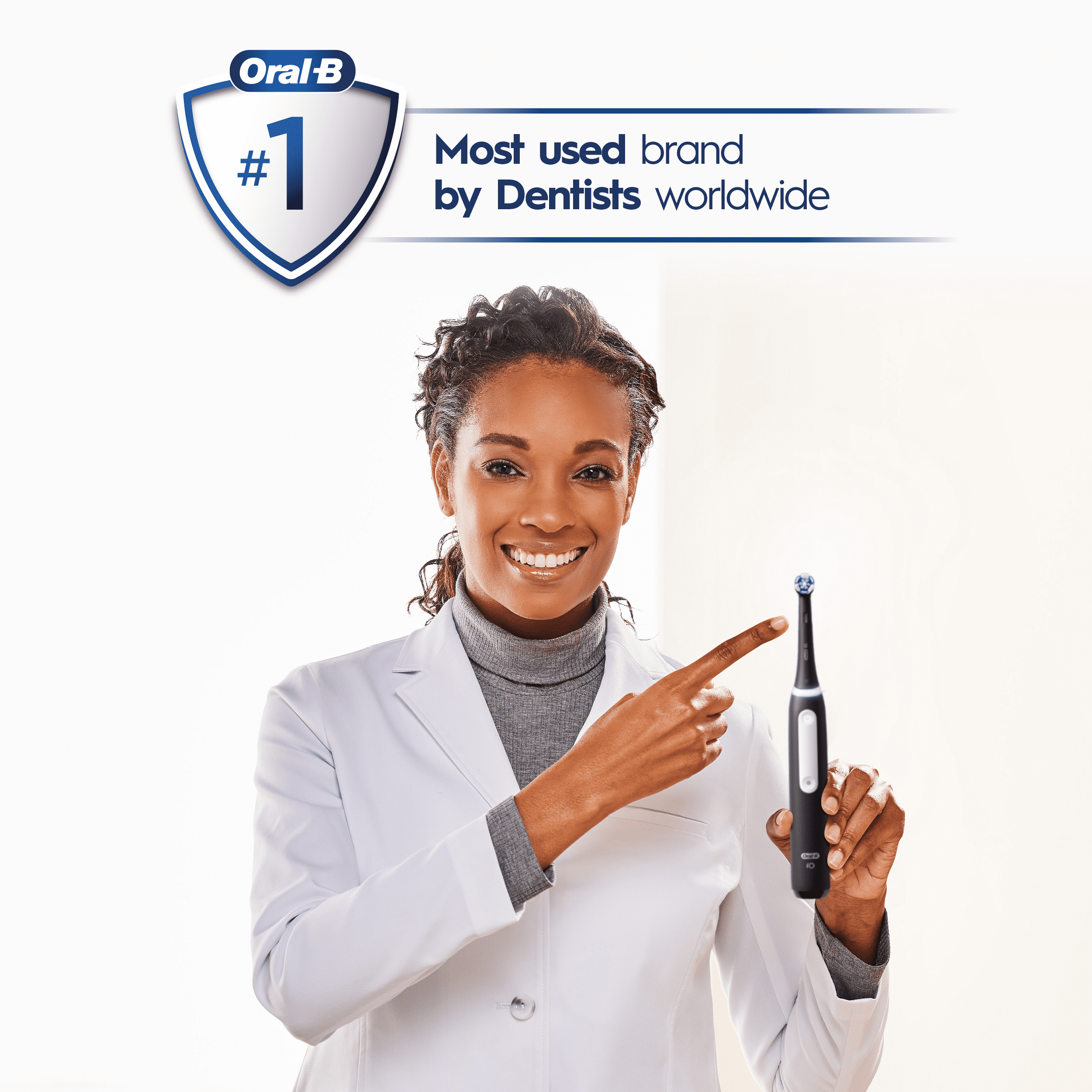 Oral-B iO3 Luxe Rechargeable Electric Toothbrush with Charger, Black, 1 Count, Adults and Children 3+