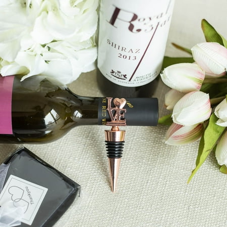 Wine Bottle Canister BalsaCircle Love Wine Bottle Stopper with Gift Box - Wedding Party Event Favors Gifts Accessories Decorations Wholesale Supplies ()