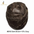 thumbnail image 2 of LYRICAL HAIR Mens Hairpiece French Lace Toupee Hair for Men Human Hair Replacement Systems Fine Mono Mens Wig Male Hair Prosthesis, 2 of 6