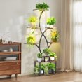 thumbnail image 2 of Haverchair Plant Stand Shelf Indoor with Grow Light, 8 Tiered Corner Metal Tree-Shaped Planter Rack for Indoor Plant Multiple, 63.8" Tall Flower Display Holder Organizer for Living Room Patio Balcony, 2 of 7