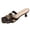 Black, variant on Womens Kitten Heels Mule Sandals Square Open Toe Trendy Cutout Metal Chain Low Heel Backless Slip on Slides White Size 9