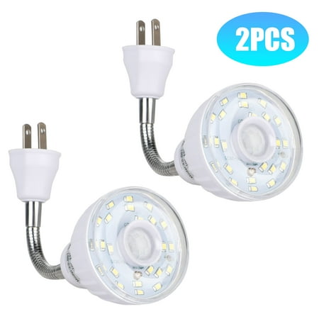 

LED Motion-Activated Sensor Night Light AC Outlet Plug-In Indoor Wall Stair Lamp-2pcs.