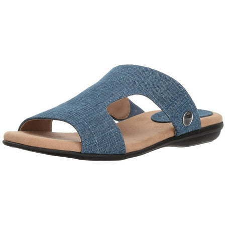 - Lifestride Womens Baha Open Toe Casual Slide Sandals