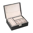 thumbnail image 2 of estuche de almacenamiento , soporte de accesorios lar, anillos, relojes EstiloB-Negro Zulema Caja de almacenamiento de joyas, 2 of 8