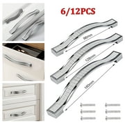6/12PCS 3.7''/5''/6.3'' Hole Center Cabinet Handles,Drawer Kitchen Cupboard Handles Pull, Kitchen Cupboard Door Wardrobe Hardware Furniture Pulls
