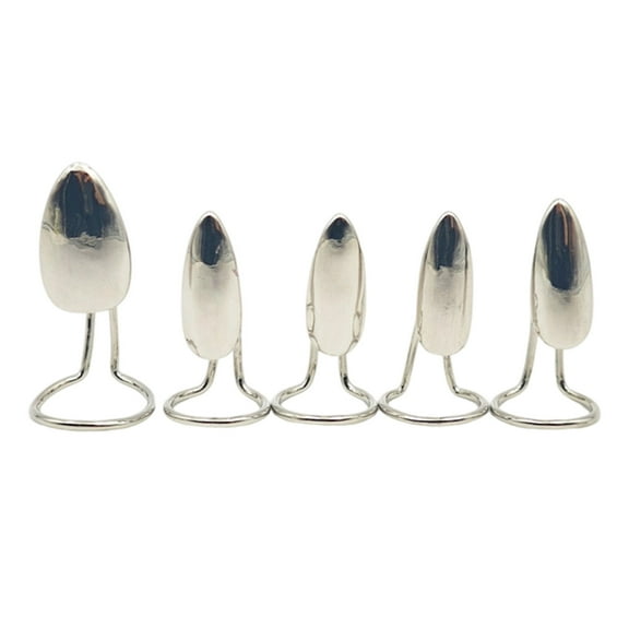 5 Pieces Statement Nails Cuff Rings Sturdy Metallic Alloy Claw Jewelry For Unique Outfit Enhancements And Party Wear